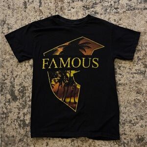 Black and Yellow Graphic Tee Short Sleeve